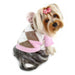 ARGYLE HOODIE DOG SWEATER W/ POM POM - PINK, Sweaters - Bones Bizzness