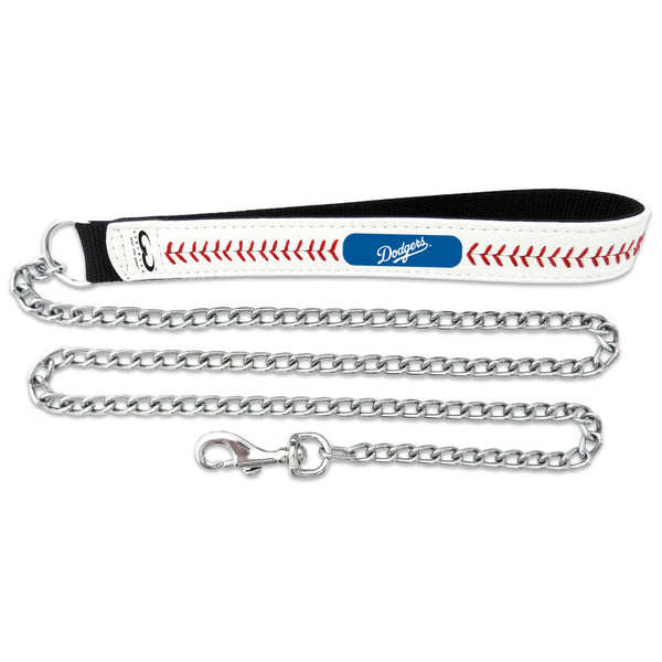 LOS ANGELES DODGERS DOG LEASH- LEATHER, MLB - Bones Bizzness