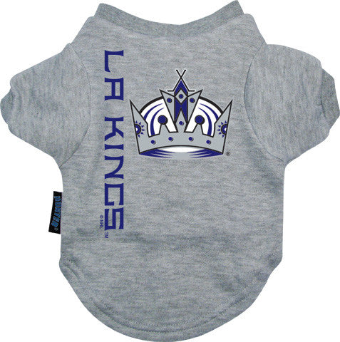LA KINGS DOG TEE SHIRT GREY, NHL - Bones Bizzness