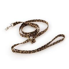 CHEETAH COUTURE BIG BOW DOG LEASH, Leash - Bones Bizzness