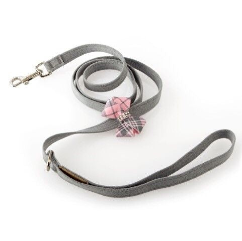 PUPPY PINK PLAID SCOTTY DOG LEASH, Leash - Bones Bizzness