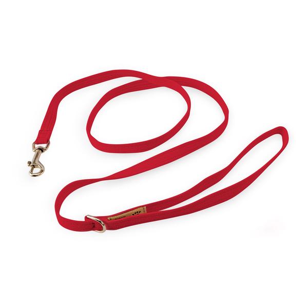 RED PLAIN DOG LEASH, SUSAN LANCI LEASHES - Bones Bizzness