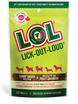 LICK-OUT-LOUD YUMMY CHICKEN DOG TREATS, Treats - Bones Bizzness