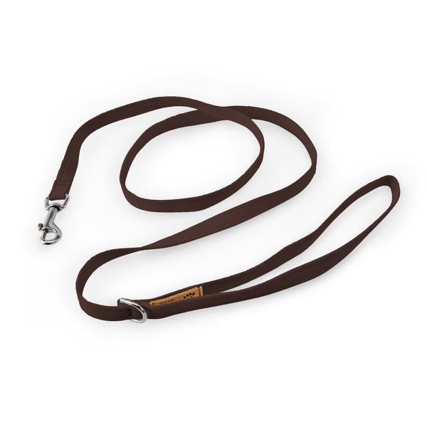 CHOCOLATE PLAIN DOG LEASH, SUSAN LANCI LEASHES - Bones Bizzness