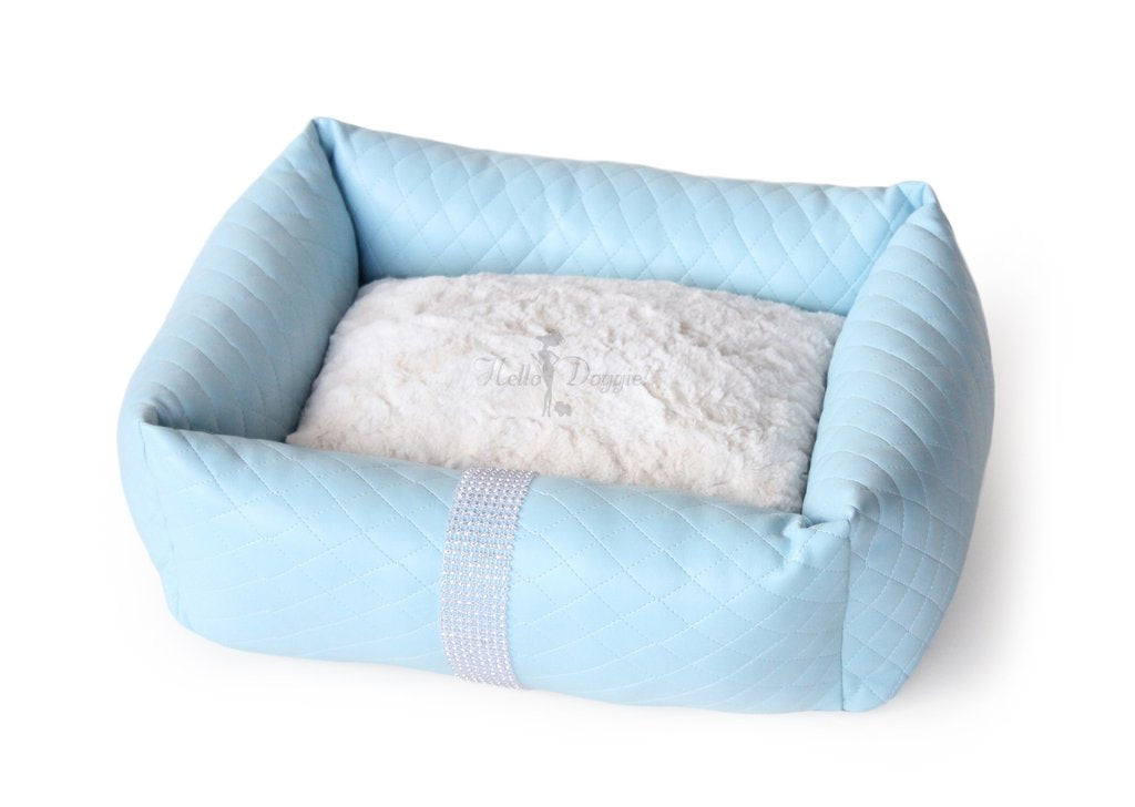 LIQUID ICE LUXURY DOG BED - BLUE