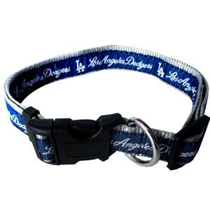 LOS ANGELES DODGERS DOG COLLAR – RIBBON, MLB - Bones Bizzness