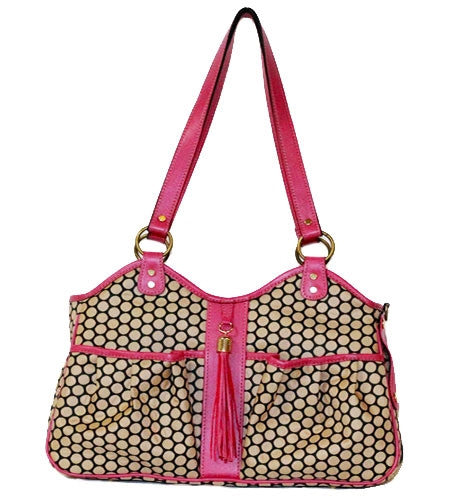 ROSE ESPRESSO METRO COUTURE - TASSEL DOG CARRIER, Carriers - Bones Bizzness