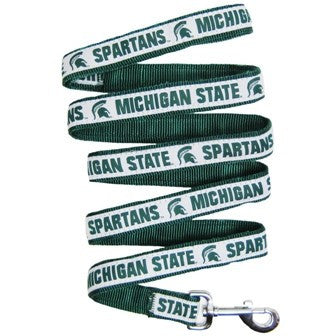 MICHIGAN STATE SPARTANS DOG LEASH- RIBBON, NCAA - Bones Bizzness