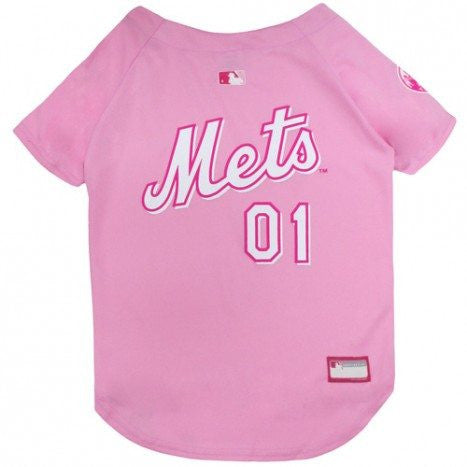 NEW YORK METS DOG JERSEY- PINK, MLB - Bones Bizzness