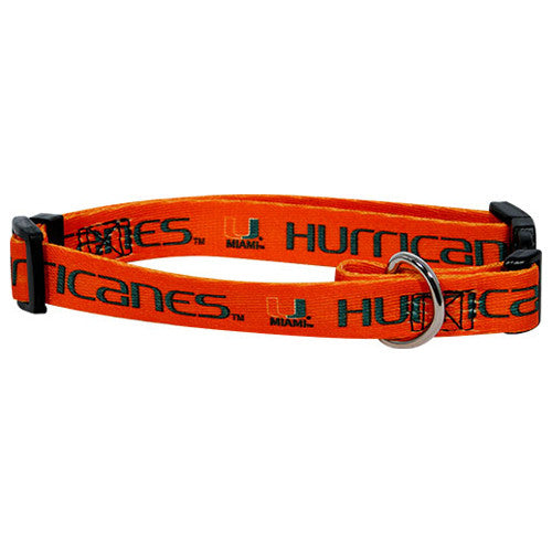 MIAMI HURRICANES DOG COLLAR, NCAA - Bones Bizzness