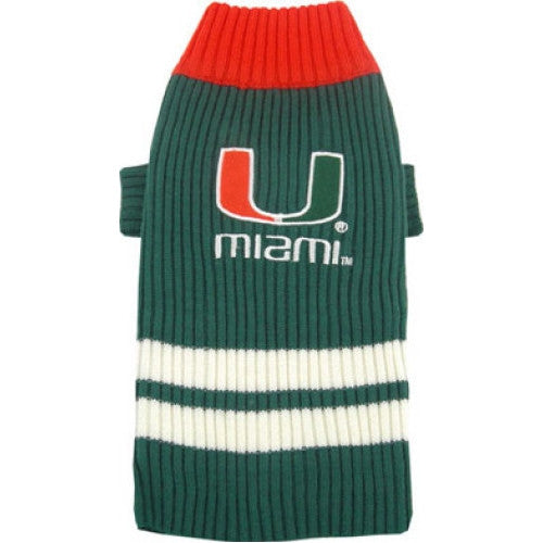 MIAMI HURRICANES DOG SWEATER, NCAA - Bones Bizzness