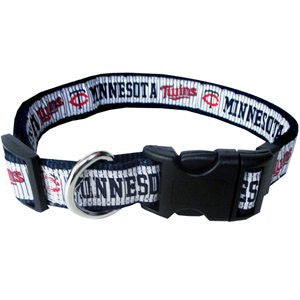 MINNESOTA TWINS DOG COLLAR – RIBBON, MLB - Bones Bizzness