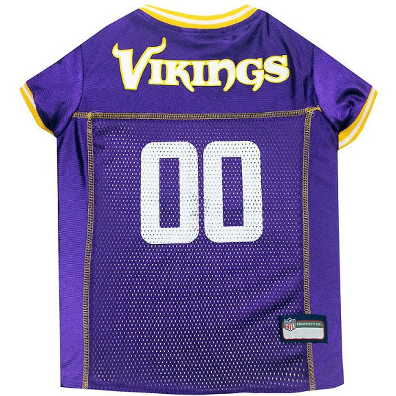 MINNESOTA VIKINGS DOG JERSEY – YELLOW TRIM, NFL Jerseys - Bones Bizzness