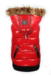 RED ELITE REFLECTIVE DOG COAT PUFFER, Coats - Bones Bizzness