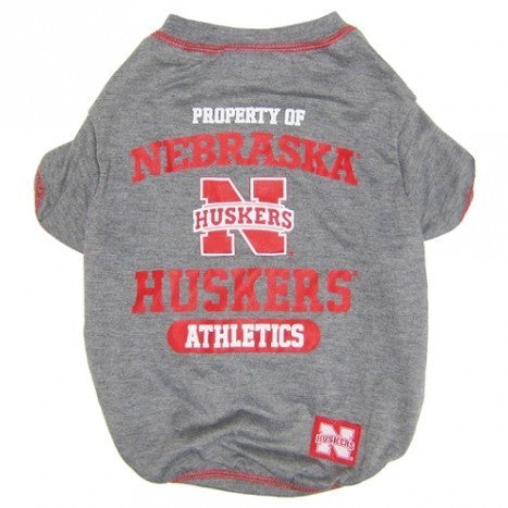 NEBRASKA HUSKERS DOG TEE SHIRT, NCAA - Bones Bizzness