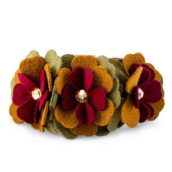 AUTUMN FLOWERS DOG COLLAR, Collars - Bones Bizzness