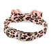 PINK CHEETAH COUTURE BIG BOW DOG COLLAR, Collars - Bones Bizzness