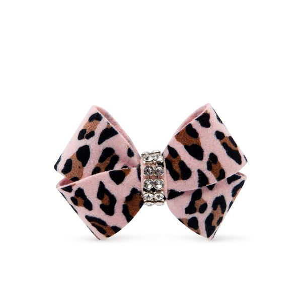 PINK CHEETAH COUTURE NOUVEAU HAIR BOW, HAIR BOW - Bones Bizzness