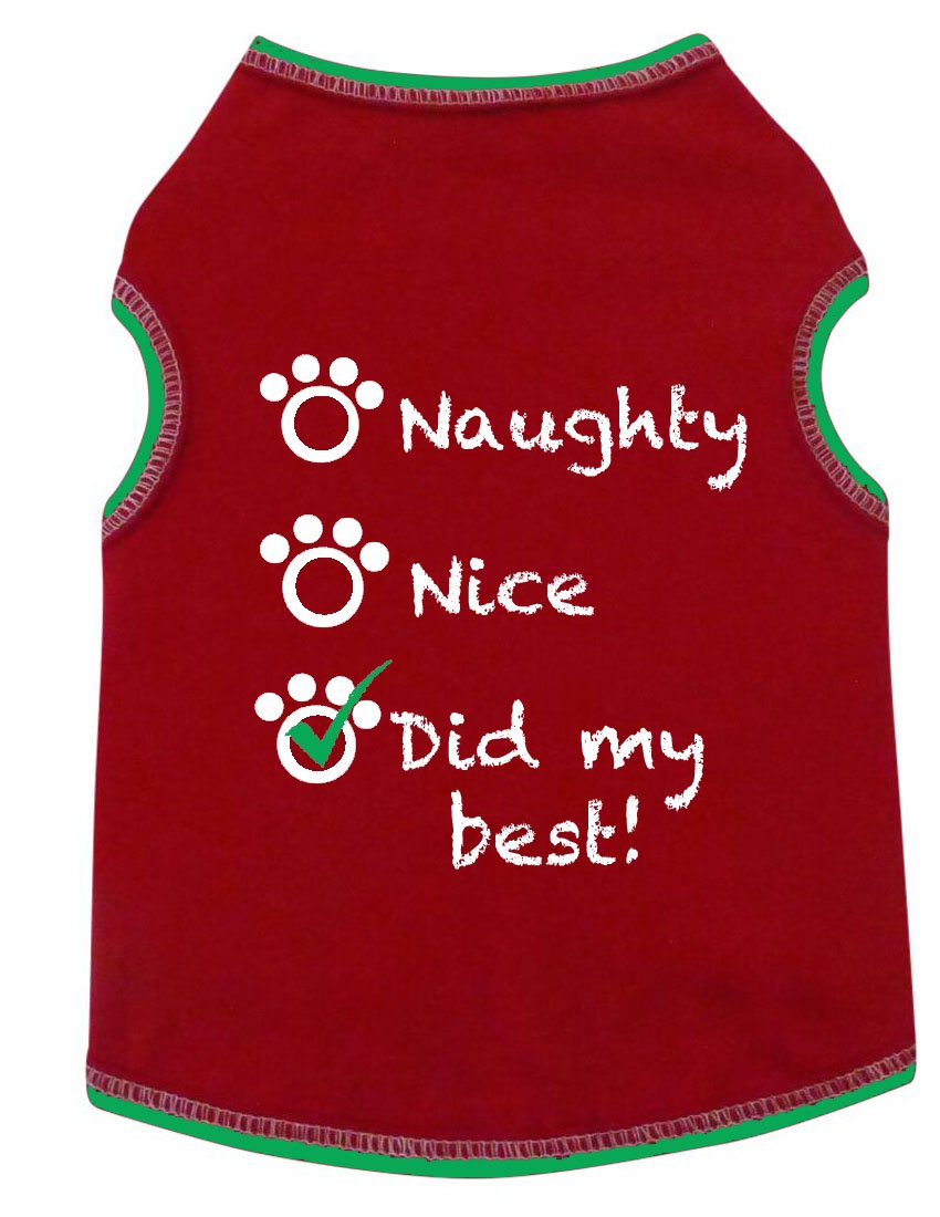 NAUGHTY, NICE, DID MY BEST DOG TEE, Shirts Tanks & Tees - Bones Bizzness