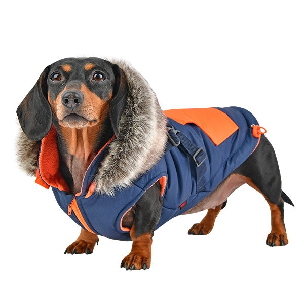 ORSON DOG DOG VEST w/ D RING - NAVY by PUPPIA, VESTS - Bones Bizzness