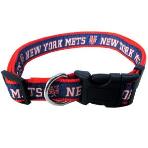 NEW YORK METS DOG COLLAR – RIBBON, MLB - Bones Bizzness