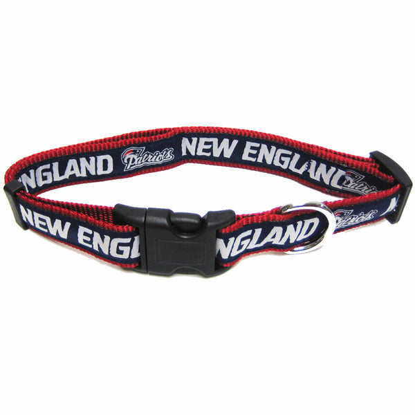 NEW ENGLAND PATRIOTS DOG  COLLAR-RIBBON, NFL Collars - Bones Bizzness