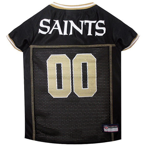 NEW ORLEANS SAINTS DOG JERSEY- GOLD TRIM, NFL Jerseys - Bones Bizzness