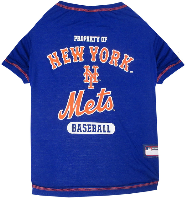 NEW YORK METS DOG TEE SHIRT, MLB - Bones Bizzness