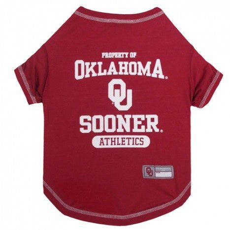 OKLAHOMA SOONERS DOG TEE SHIRT, NCAA - Bones Bizzness