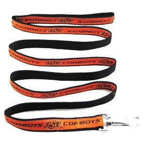 OKLAHOMA STATE DOG LEASH- RIBBON, NCAA - Bones Bizzness