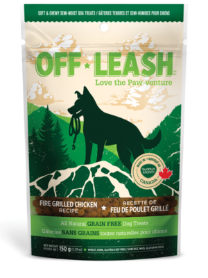 OFF LEASH FIRE GRILLED CHICKEN SOFT & CHEWY DOG TREATS, Treats - Bones Bizzness