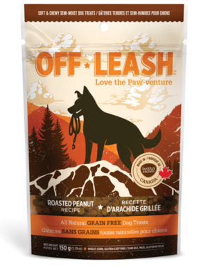 OFF LEASH ROASTED PEANUT SOFT & CHEWY DOG TREATS, Treats - Bones Bizzness