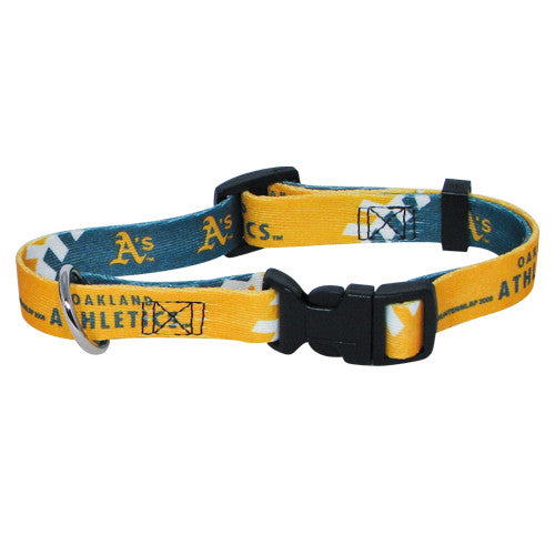 OAKLAND ATHLETICS DOG COLLAR, MLB - Bones Bizzness