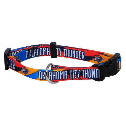 OKLAHOMA CITY THUNDER DOG COLLAR, NBA - Bones Bizzness