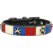 PATRIOTIC ICE CREAM BONE DOG COLLAR, Collars - Bones Bizzness