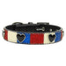 PATRIOTIC ICE CREAM BONE DOG COLLAR, Collars - Bones Bizzness