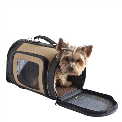 KELLE DOG BAG KHAKI, Carriers - Bones Bizzness