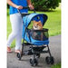 HAPPY TRAILS NO ZIP PET STROLLER - BLUE, Strollers - Bones Bizzness