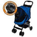 HAPPY TRAILS NO ZIP PET STROLLER - BLUE, Strollers - Bones Bizzness