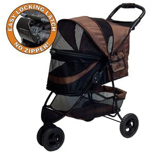 Special Edition NO-ZIP Pet Stroller - Chocolate, Strollers - Bones Bizzness