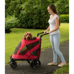 EXCURSION NO-ZIP PET STROLLER - CANDY RED, Strollers - Bones Bizzness