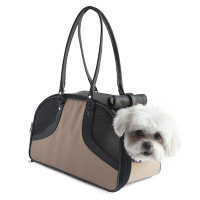 KHAKI ROXY DOG BAG CARRIER, Carriers - Bones Bizzness