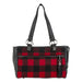 RED BUFFALO PLAID DOG TOTE CARRIER