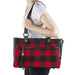 RED BUFFALO PLAID DOG TOTE CARRIER