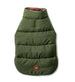 BURGUNDY / OLIVE REVERSIBLE MOOSE PUFFER DOG COAT