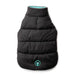 BLACK / AQUA REVERSIBLE PUFFER