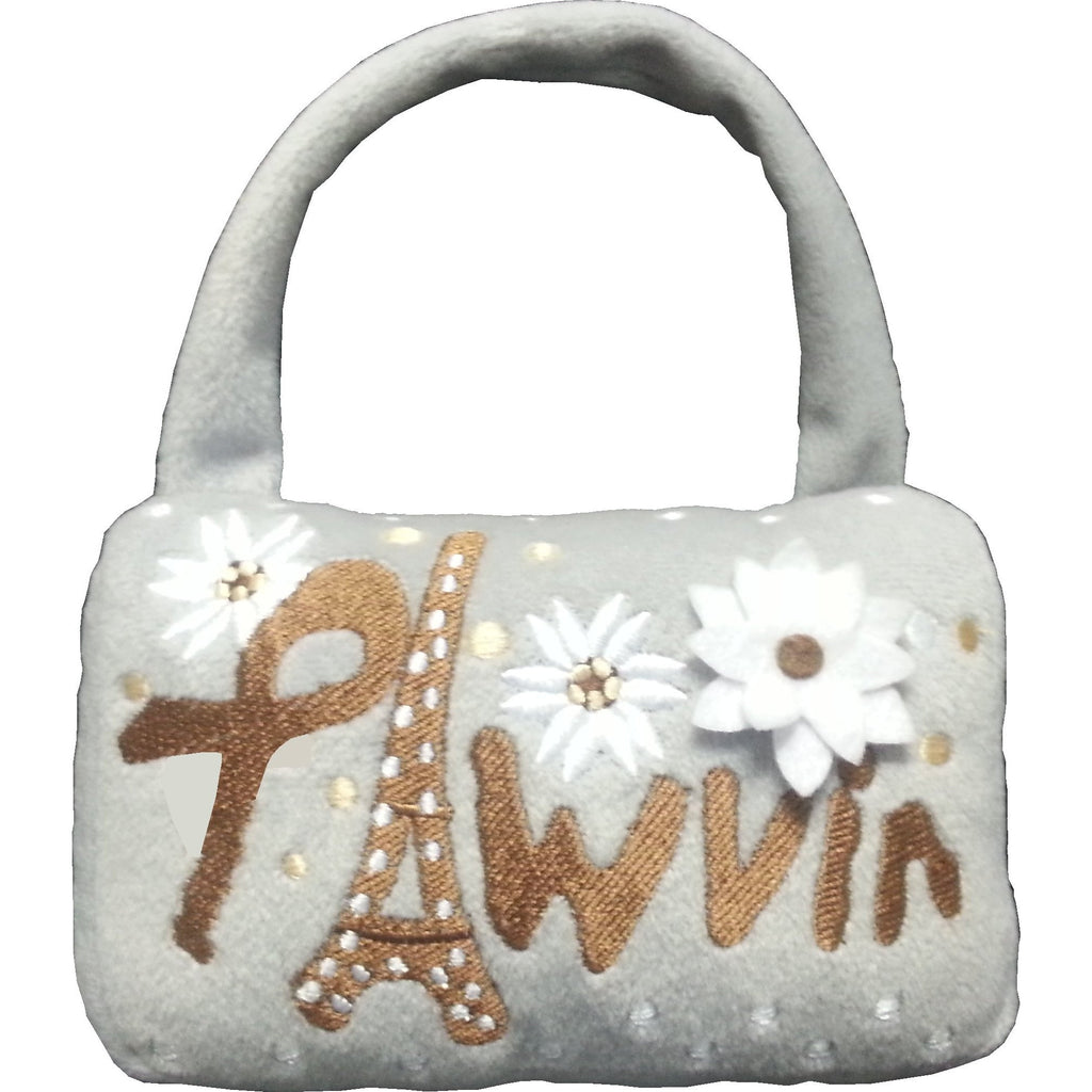 PAWVIN  - EIFFEL TOWER MINAUDIÈRE DOG PURSE PLUSH TOY, Toys - Bones Bizzness