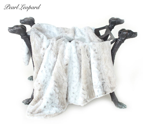 PEARL LEOPARD LUXE DOG BLANKET, Blankets - Bones Bizzness