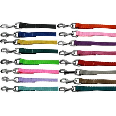 BEAUTIFUL PLAIN NYLON DOG LEASHES (16 COLORS), Leash - Bones Bizzness