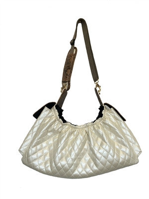 GIGI SLING DOG BAG - QUILTED IVORY, Carriers - Bones Bizzness